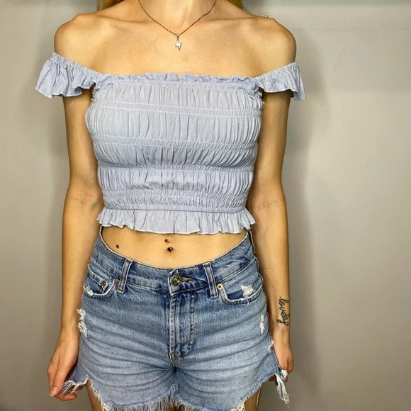 Ocean Drive Flutter Sleeve top. - Picture 3 of 6